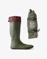 Pokeboo - Lightweight Packable Rubber Rain Boots (Charcoal, SS (EU: 35.5-36.5))