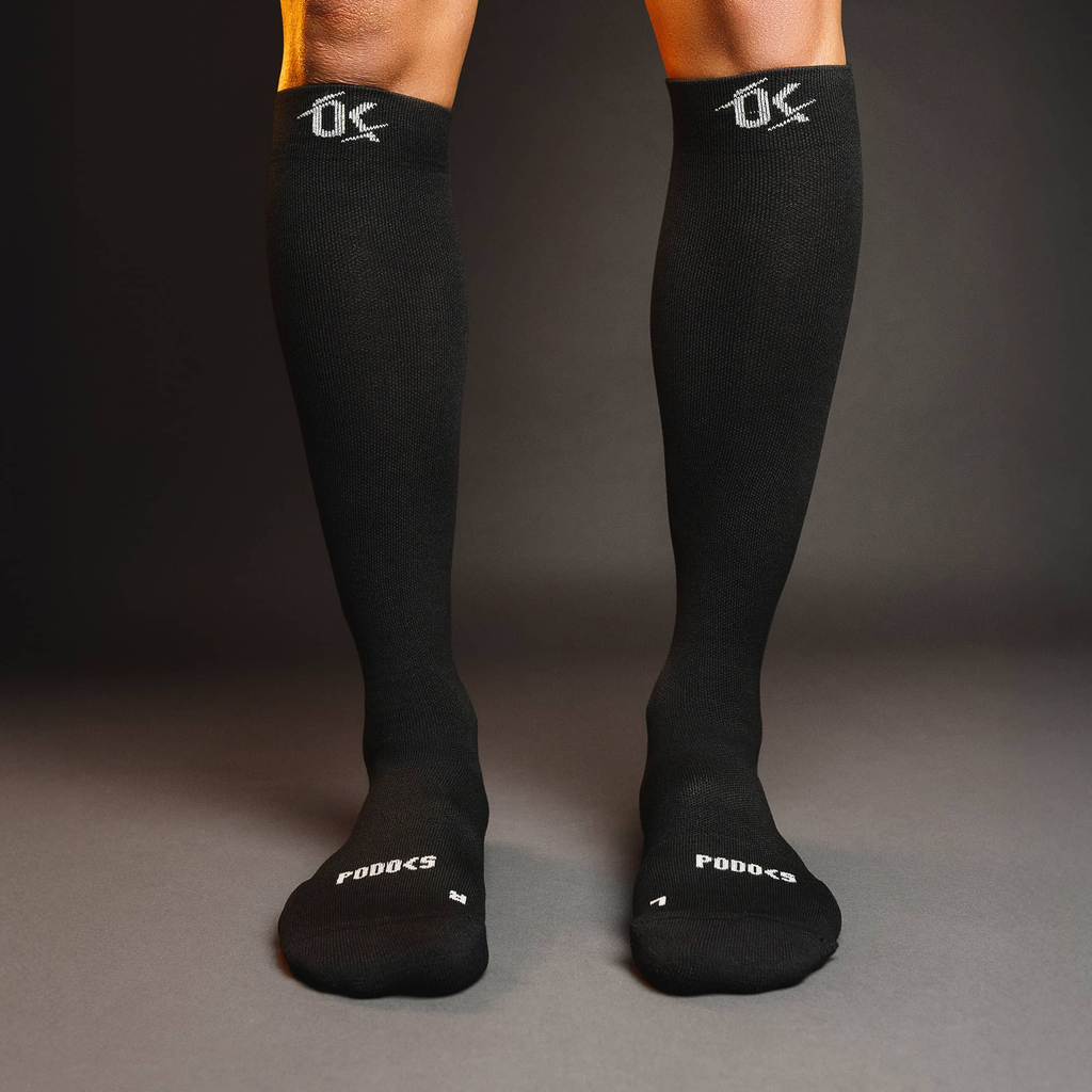 Podoks - Comfort Compression High socks (Black, XS)