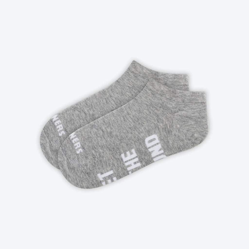 [SO2-LC1-OT-9510-S] Cotton socks low cut 2 pair Grey (S 36-39)