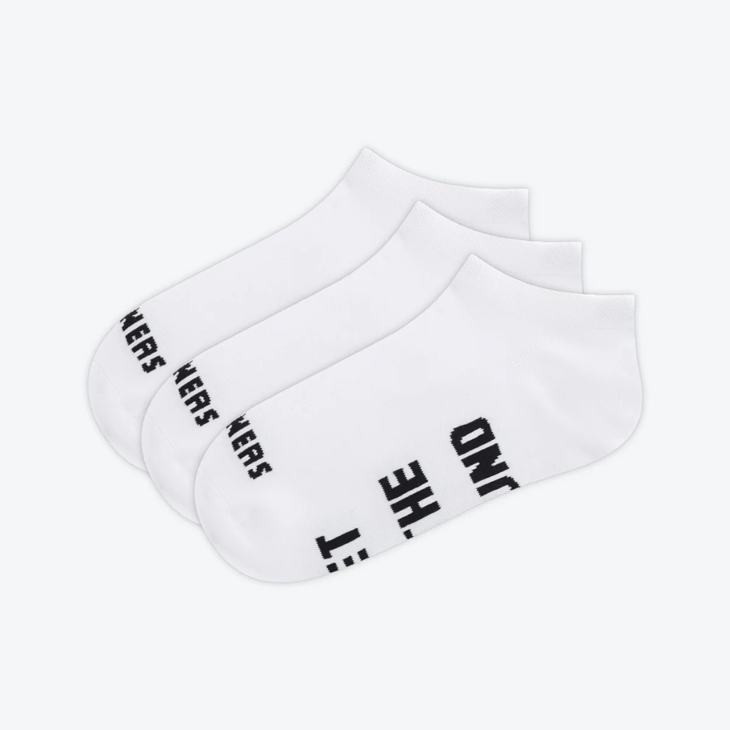 Cotton socks low cut 3 pair White